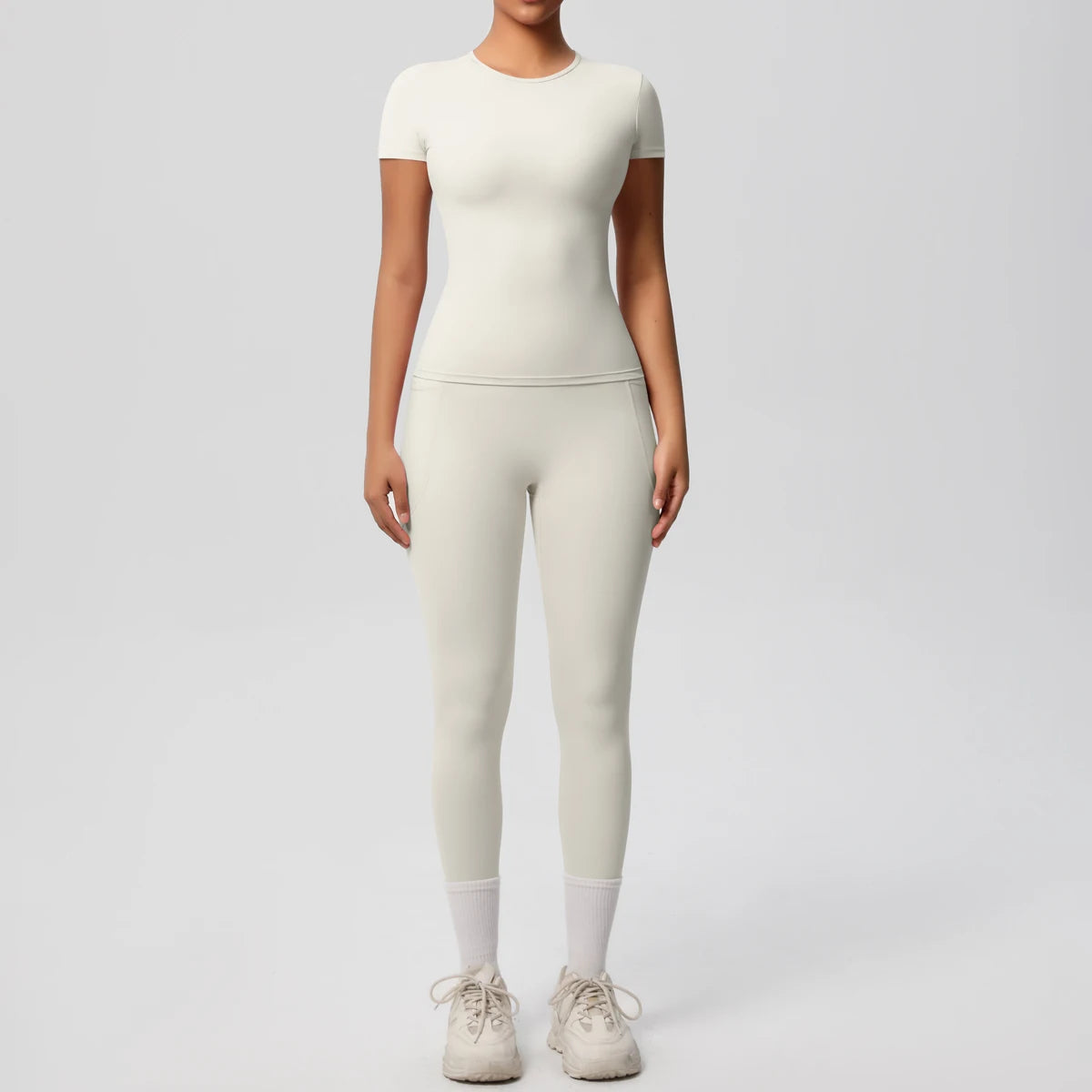 Yoga Suit Leggings Gym Set