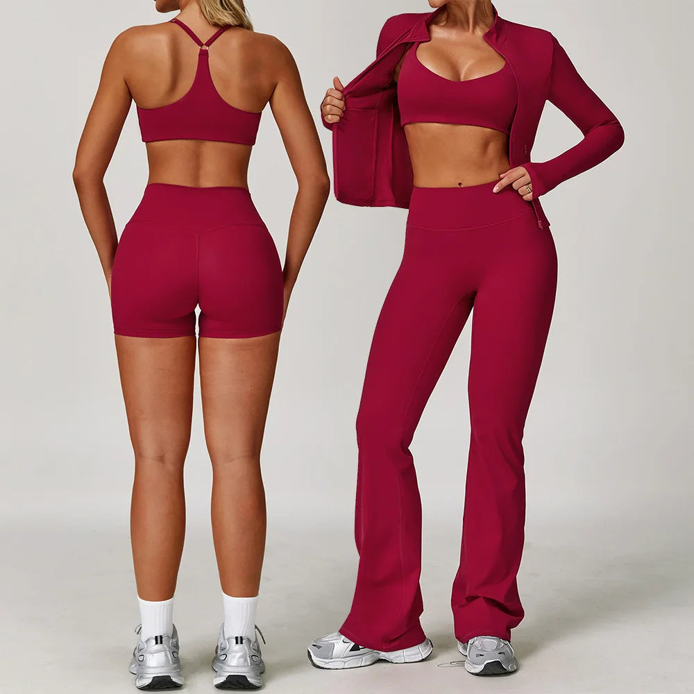 Gym Outfit - Tracksuit 2/3PCS Yoga Suit Sports Set