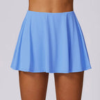 Tennis Solid Sports Skirt