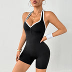 Gym Jumpsuit - Sexy Halter Playsuit Romper Overalls