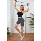 Yoga Shorts With Pocket - Slim Shorts High Waist Sexy Hip Lifting Bicker Leggings