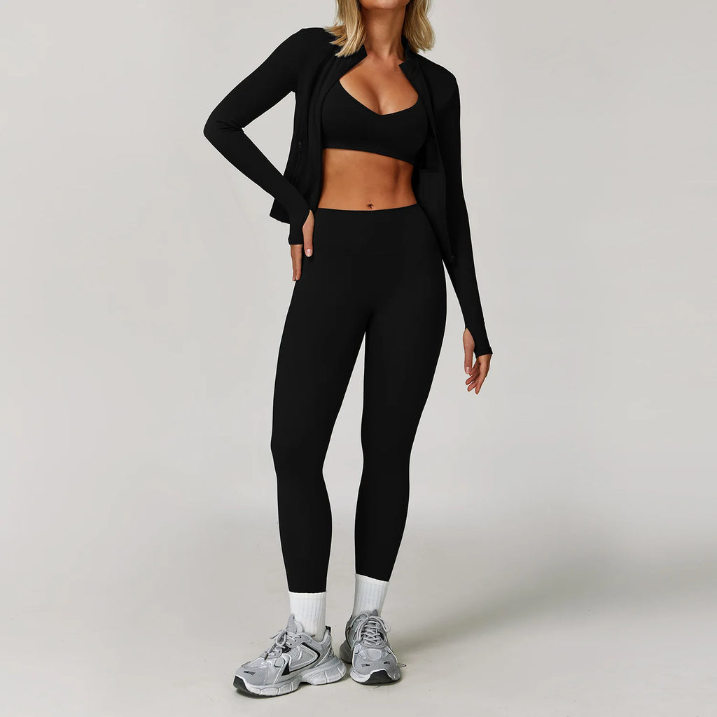 Gym Outfit - Tracksuit 2/3PCS Yoga Suit Sports Set