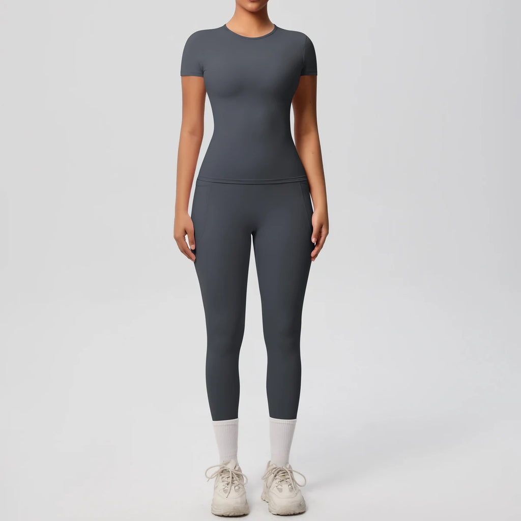 Yoga Suit Leggings Gym Set