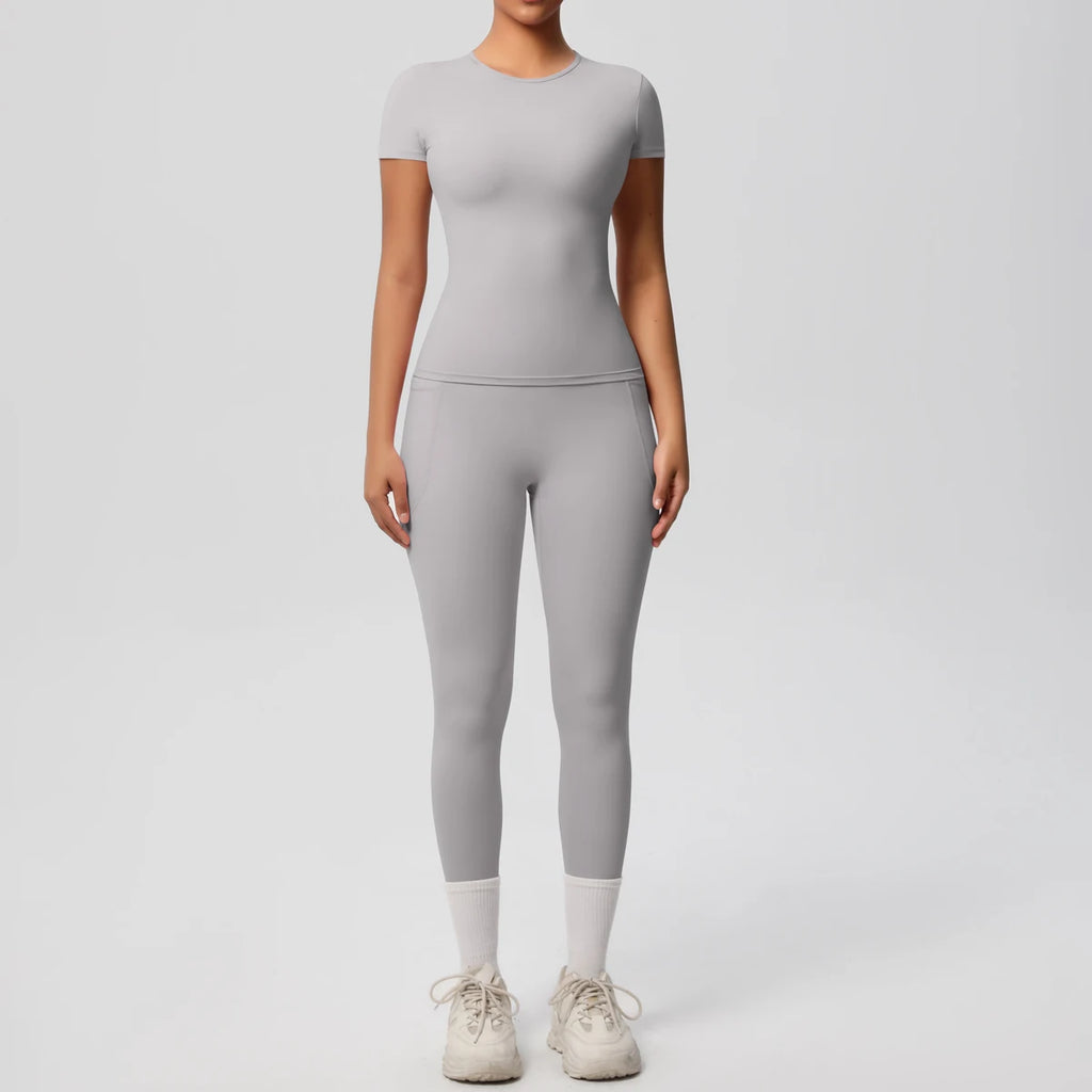 Yoga Suit Leggings Gym Set