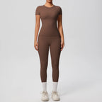 Yoga Suit Leggings Gym Set