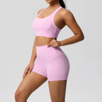 2PCS Pocket Yoga Set – Seamless High Waist Gym Outfit