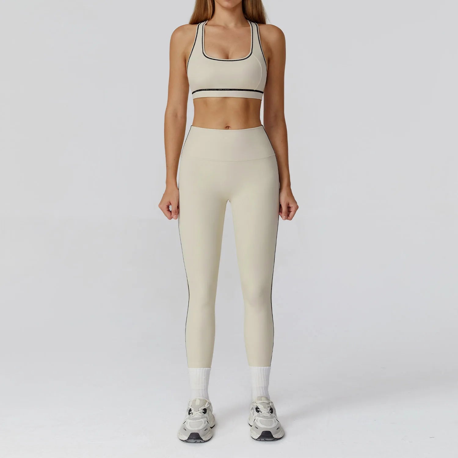 Set 2/3PCS Gym Outfit - Sports Set High Waist Leggings