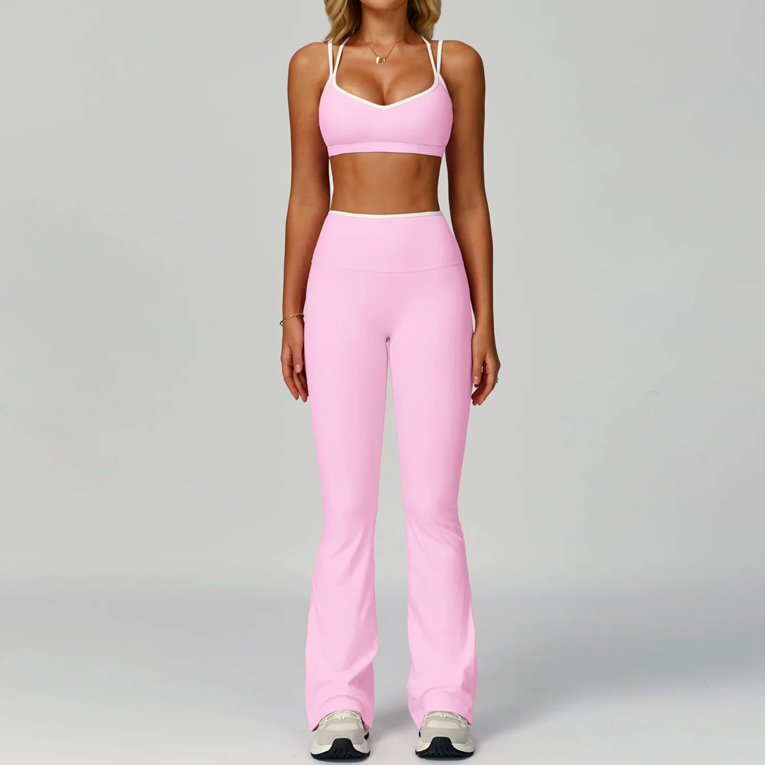 Gym Tracksuit Set 2 Piece Workout Outfits