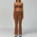 Gym Tracksuit Set 2 Piece Workout Outfits