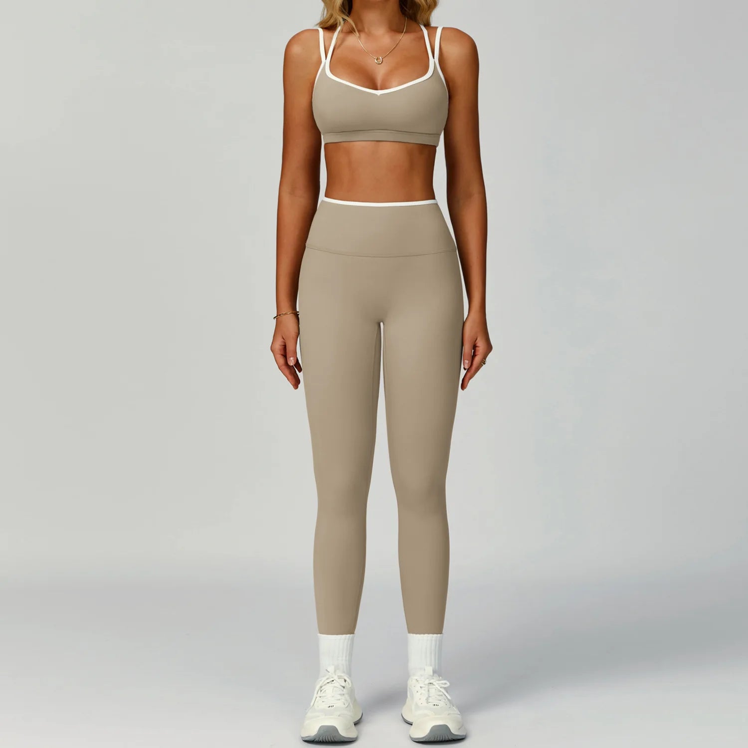 Gym Tracksuit Set 2 Piece Workout Outfits