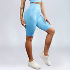 High Waist Workout Shorts - Seamless Yoga Shorts
