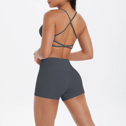2PCS Halter Yoga Top Set