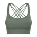 Solid Color Gym Fitness Bra - Tight Sport Top Tank/Soft Shockproof