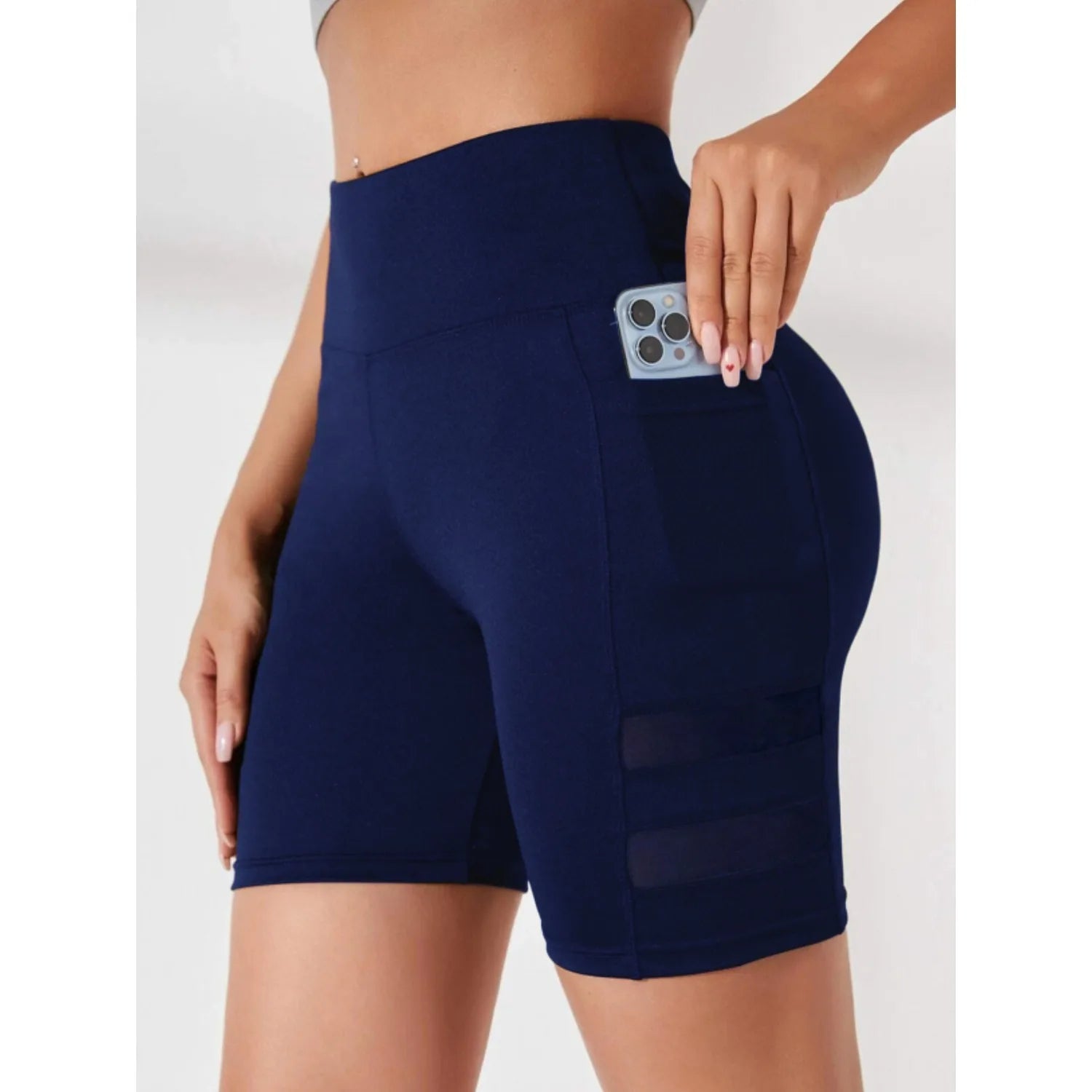 Yoga Shorts With Pocket - Slim Shorts High Waist Sexy Hip Lifting Bicker Leggings