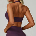 New Sports Bra - Top High Support Open Back Gym Sportswear